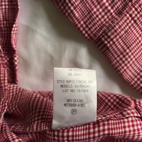 THEORY raspberry button-down - Picture 7 of 7